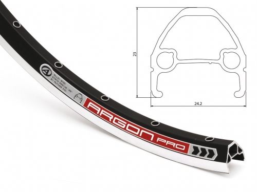 Обод 8-36091520 26" двойн. инд. изн. пист. (559х24,2/18х32 36отв.) GBS спорт. черн. Argon Pro AUTHOR