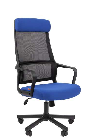 Офисное кресло Chairman 590 Россия черный/синий