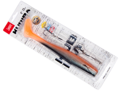Набор Виброхвост + стингер LJ 3D Series Kubira Swim Shad 9" (22,8 см), цвет PG40, 1 шт.