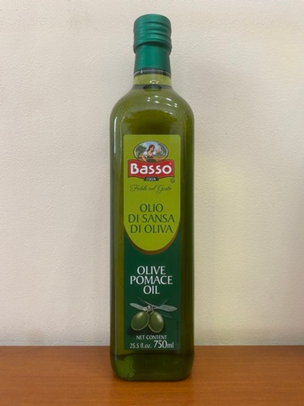 Оливковое масло BASSO Для жарки Рафинированное (Pomace) 0,75 л, Италия