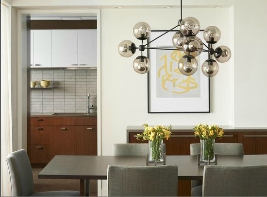 Люстра Modo Chandelier 10 Globes Black