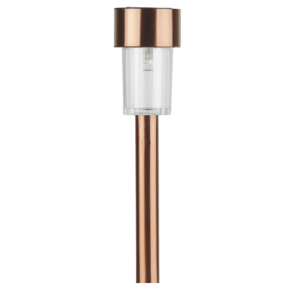 Светильник садовый ЭРА SL-SS30-CPR нерж сталь на солнечной батарее "медный" 32см