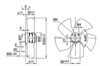 Вентилятор осевой A4D350-AA06-02