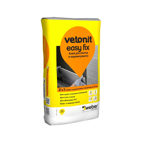Клей плиточный Вебер Ветонит Изи Фикс (25кг)
