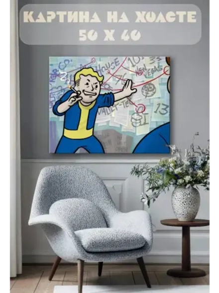 Картина на стену 40 X 50 Fallout