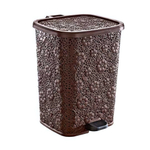 Мусорное ведро с педалью 12 лт АЖУРНОЕ коричневый