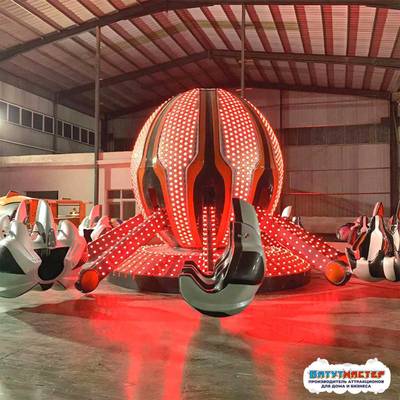 Детская карусель «Танец паука» 8 кабинок, 16 мест, 11×11×4 м