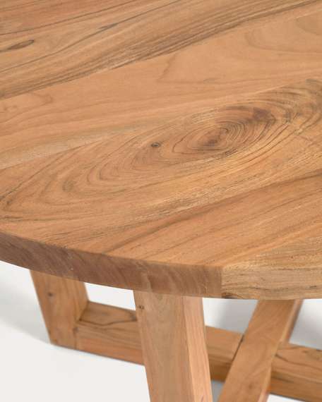 Стол Nahla Ø120 см из массива акации