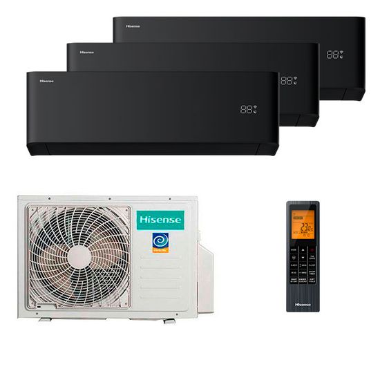 Мультисплит система на 3 комнаты Hisense AMS-09UW4RYCHB00(B) x 3 / AMW3-18U4RJC