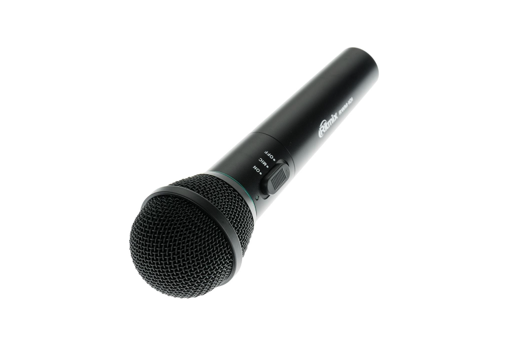 Микрофон Ritmix RWM-101 черный беспроводной