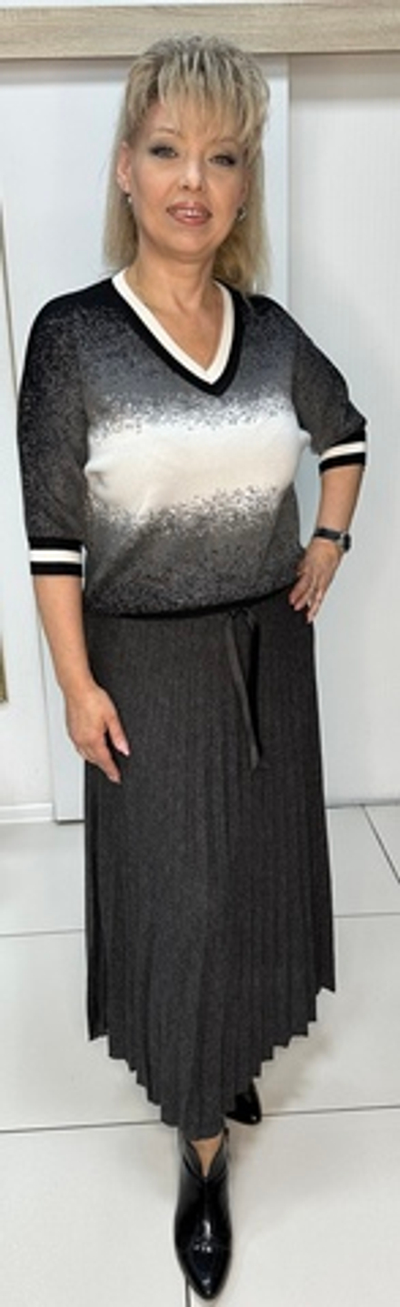 Итальянская юбка в складку на мягком поясе