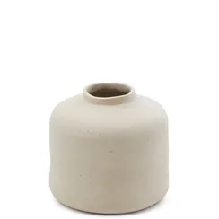 Ваза Serina из папье-маше белого цвета, 26 см