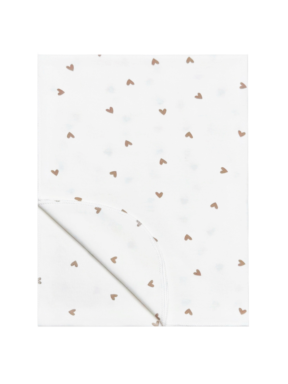 Пеленка Сердечки beige(с дефектом)