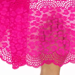 Кружево эластичное розовая фуксия 23 см, Китай