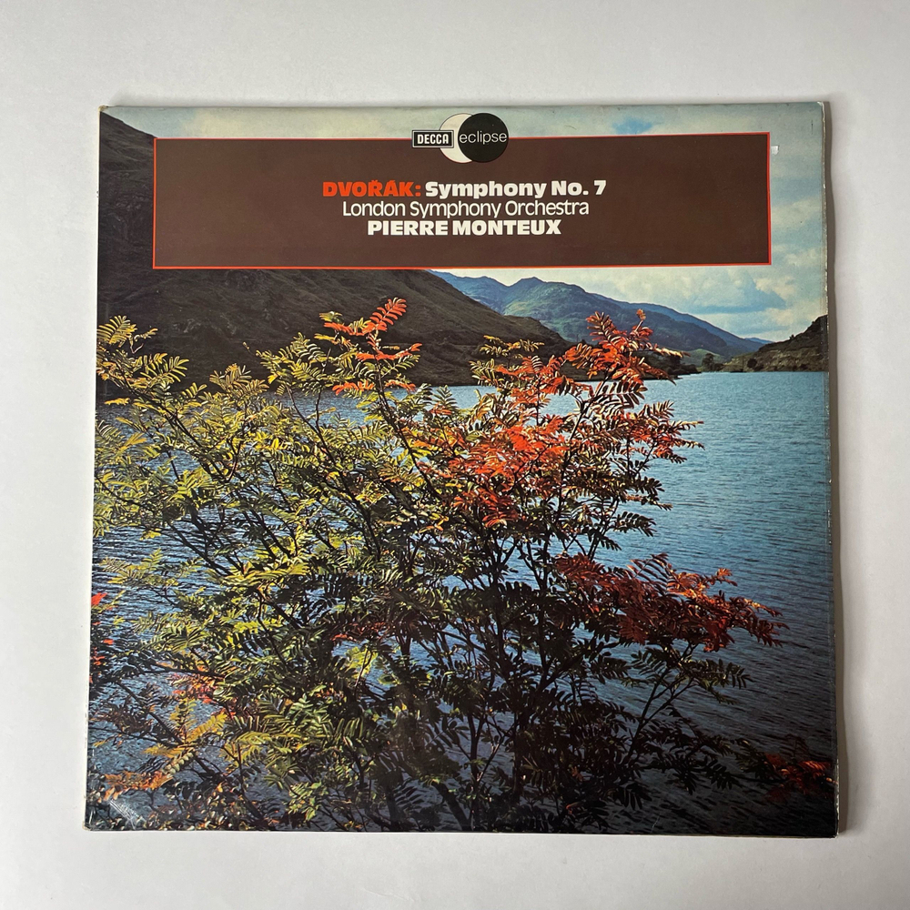 Винтажная виниловая пластинка LP A. Dvorak Дворжак, London Symphony Orchestra, Pierre Monteux, Симфония Symphony No. 7 (Англия 1976)