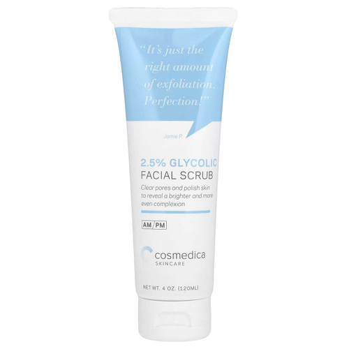 Cosmedica Skincare, скраб для лица с 2,5% гликолевой кислотой, 120 мл (4 унции)