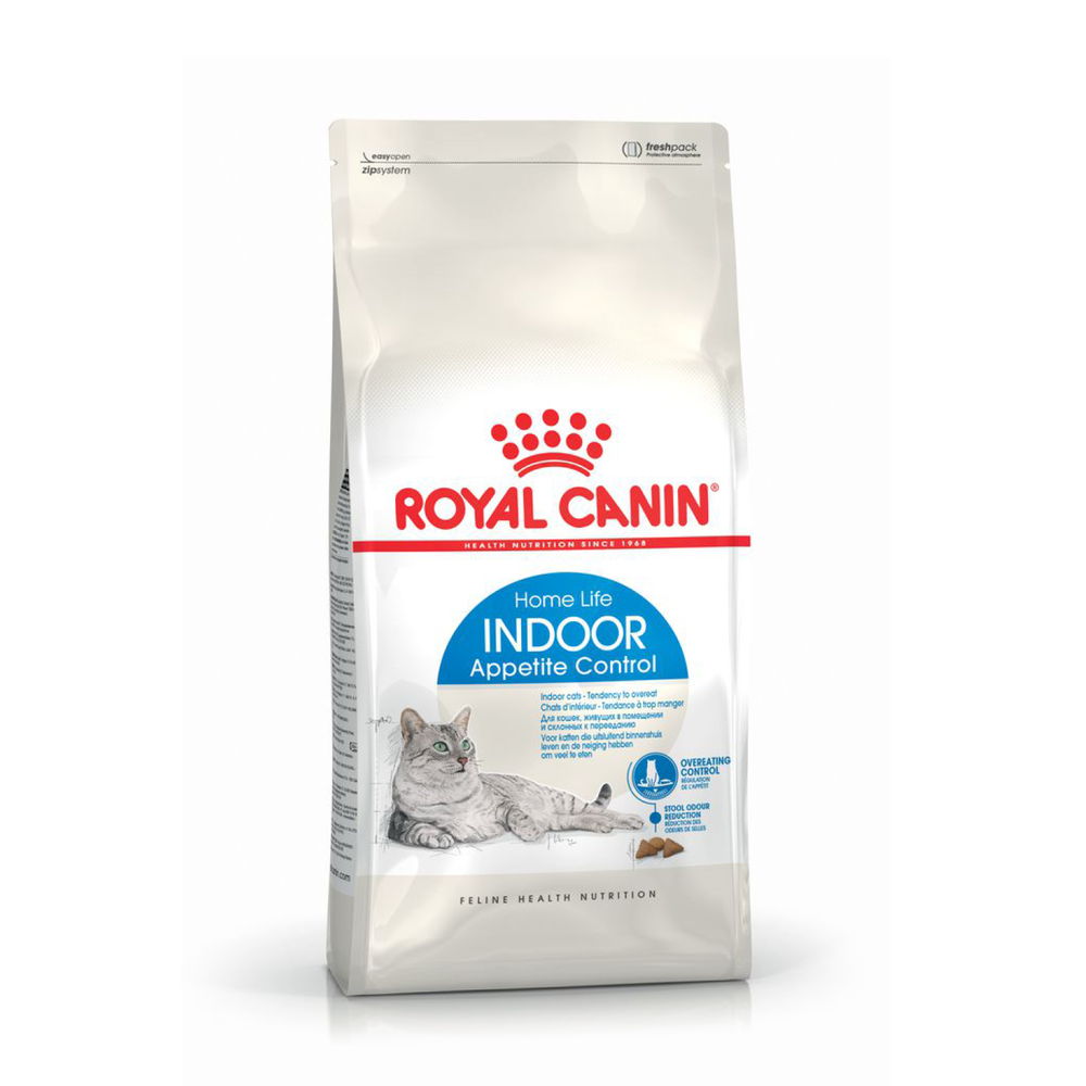 Royal Canin Indoor Appetite Control ИНДОР АППЕТАЙТ КОНТРОЛ Корм сухой для кошек живущих в помещении склонных к перееданию от 1 года до 7 лет 2кг