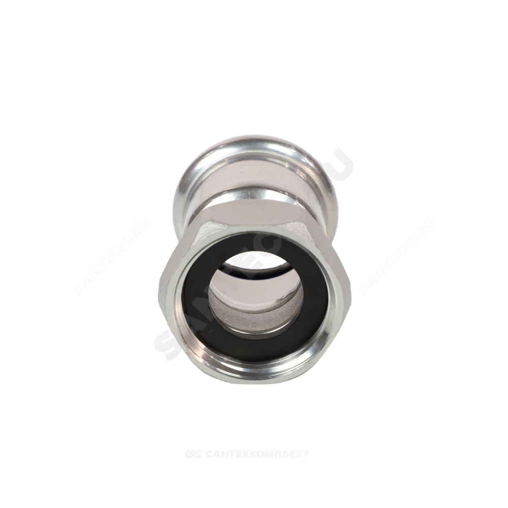 Муфта сталь нерж AISI 316L Дн 18х1/2" Ру16 пресс/нак/гайка Inoxpres RM 183018012