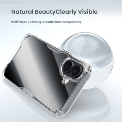 Усиленный прозрачный чехол от Nillkin для смартфона iPhone 16, серия Nature TPU Pro Case