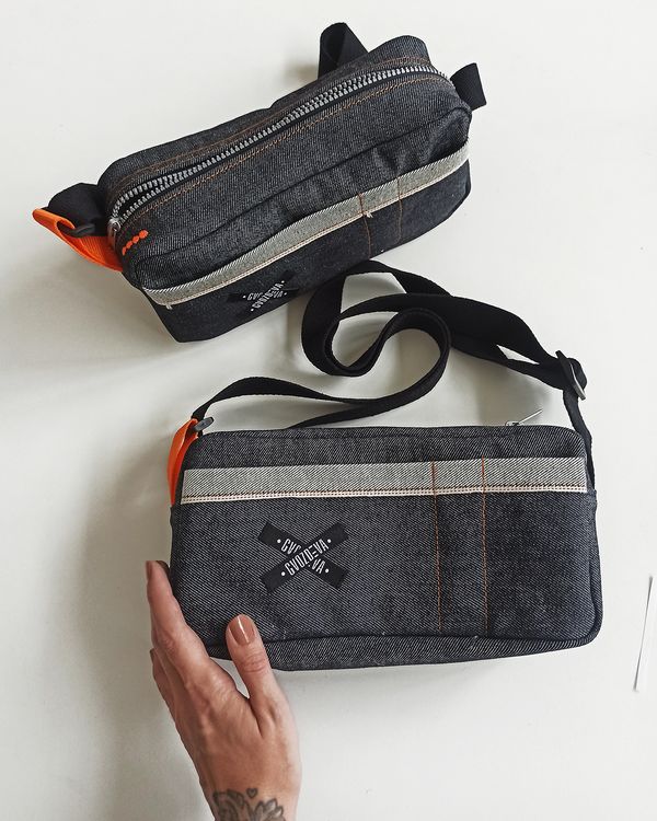 Сумка через плечо Gvozdeva Upcycle Denim - фото 1