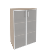 Шкаф средний со стеклом в раме Onix