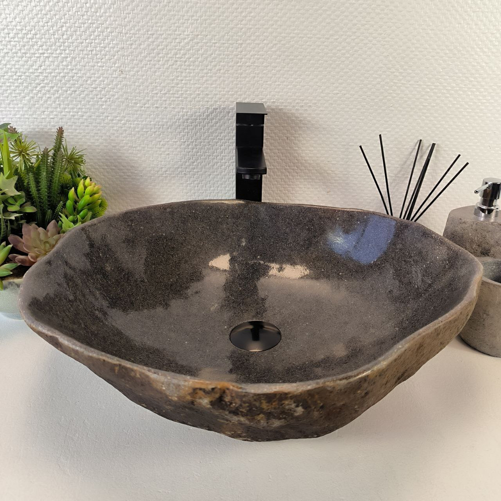 Раковина из речного камня RS-65379 52*45*16 0862