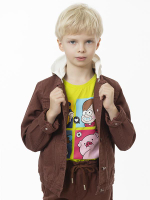 Куртка джинсовая для мальчиков манжеты и съемный капюшон р.128 8 лет в ассорт. 969910