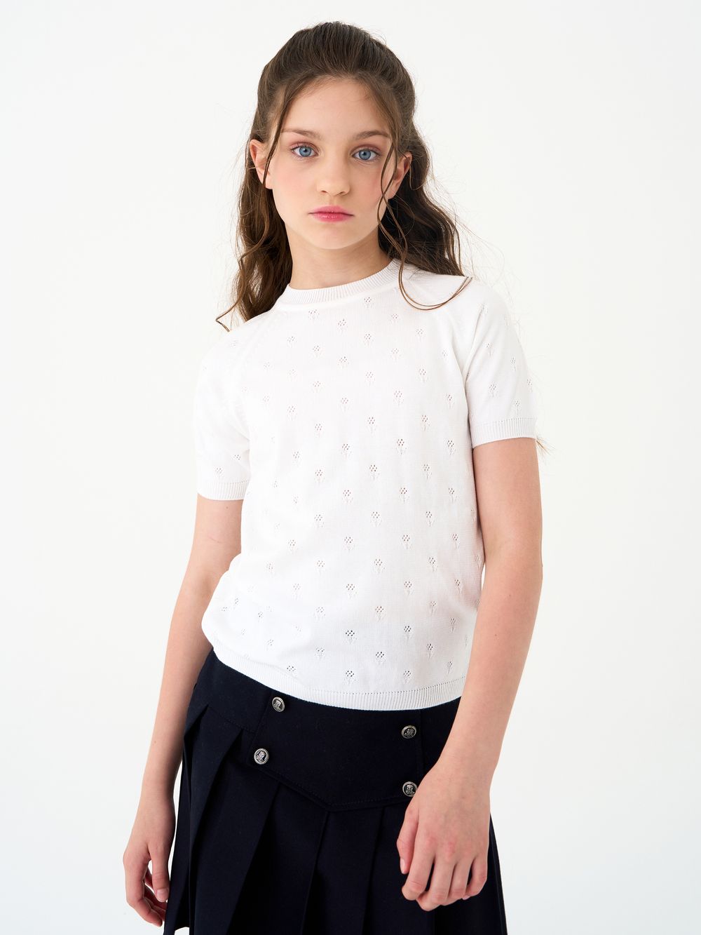 Джемпер для девочки 1384 белый