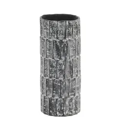Arisa черная ваза из папье-маше, 31 см