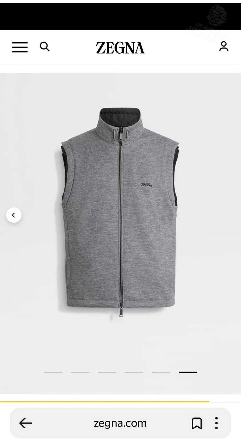 Двухсторонний жилет Ermenegildo Zegna