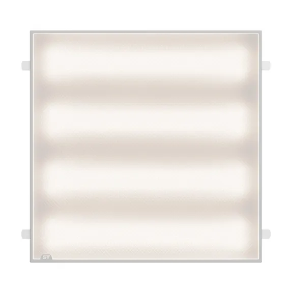 STP-G-1001-P-36-4K-40 Св-к ДВО ST Luce STANDART IP40 590*590*40мм 36Вт 4200лм 4000К призма(Грильято) Коммерческое освещение