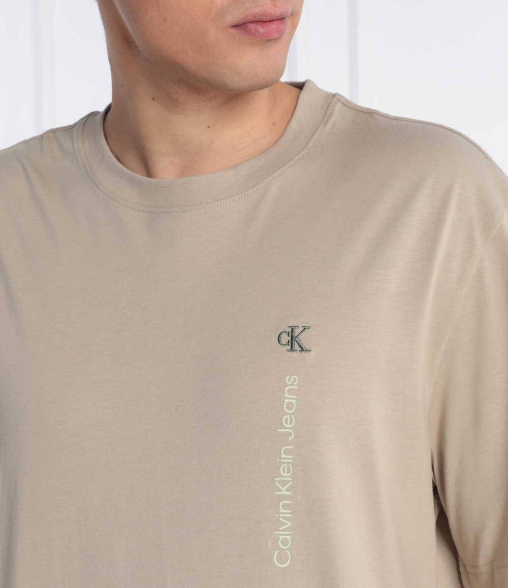 Футболка VERTICAL INSTITUTIONAL CALVIN KLEIN JEANS - бежевый(J30J323995)
