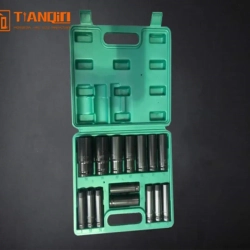 Набор головок глубоких 15пр.1/2'' (6-гр.)(8, 10,12-17,19,21,22,24,27,30,32мм), в пласт.кейсе SIGMATOOL Sigmatool-4157-5MPB