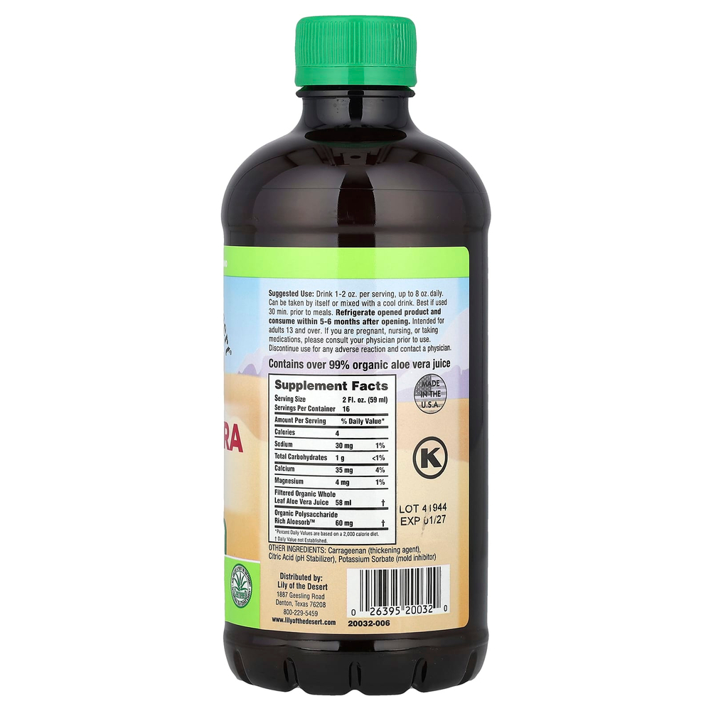 Lily of the Desert, Гель алоэ вера, фильтрованный из цельных листьев, 946 мл (32 жидк. унции)