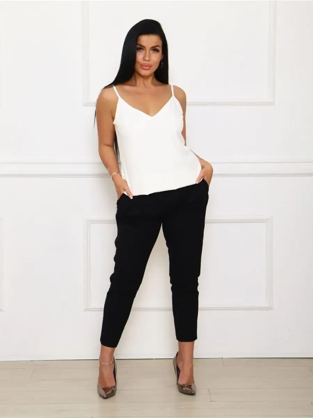 Топ под пиджак в бельевом стиле