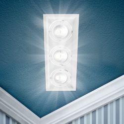 Светильник светодиодный встраиваемый Даунлайт ЭРА SKD-13-36-40K-W09 3х9Вт 4000K 3240Лм 320х130х100 5 лет гарантии | Downlight