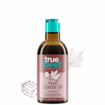 Truebeet Касторовое масло для роста волос, ухода за кожей, увлажнения сухой кожи, ногтей, ресниц и бровей с витамином Е (масло Аранди) 100% чистое с аппликатором-расческой (220 мл)