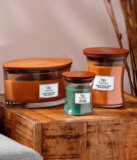Шалфей и мирт, ароматическая свеча, WoodWick