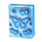 Пакет подарочный бумажный Alingar, (L+) 26х32х10 см, вертикальный, "Бабочки", матов. ламинация, эффект 3D, ассорти