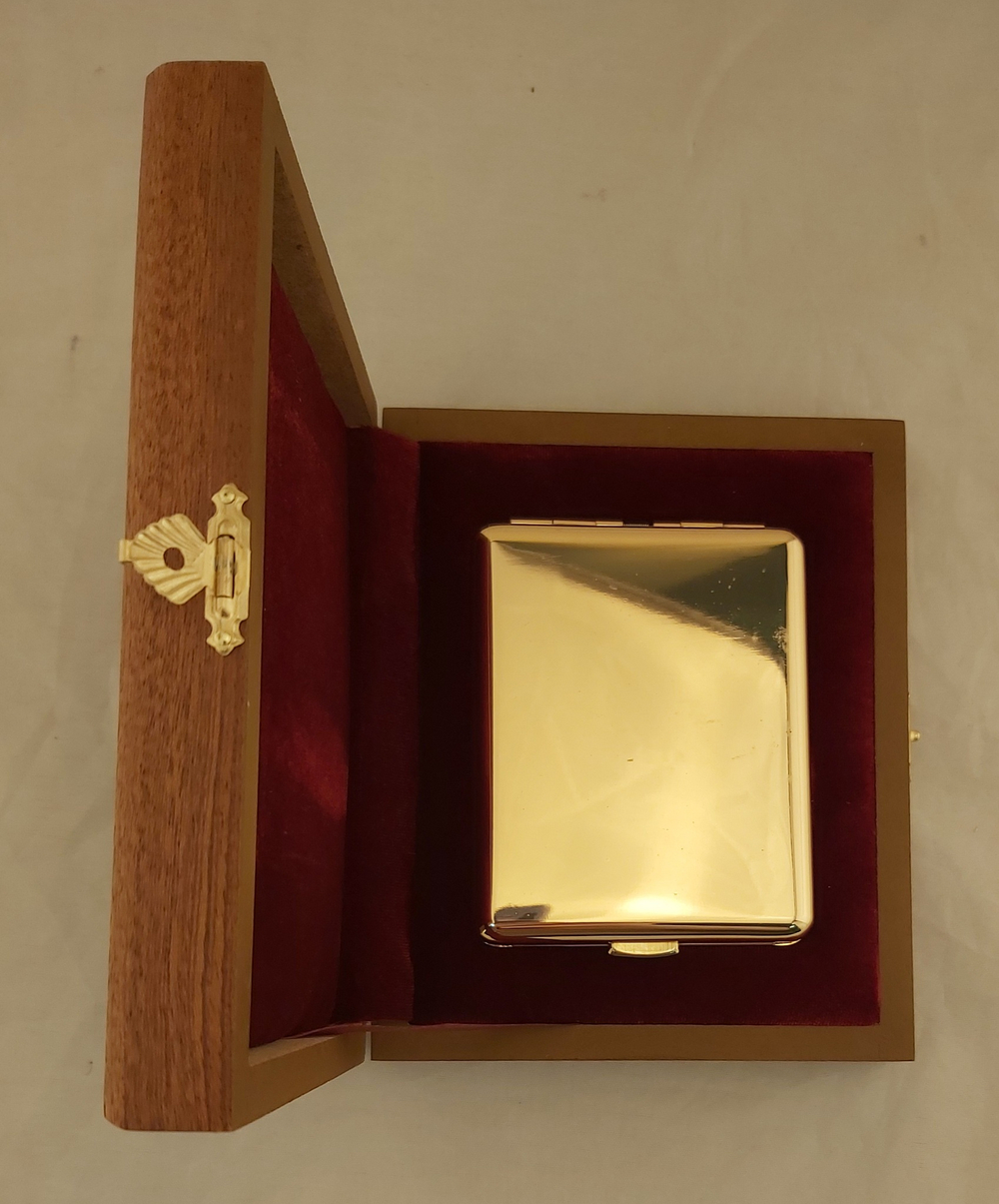 Портсигар "Герб РФ" №2 двусторонний на 20 сигарет