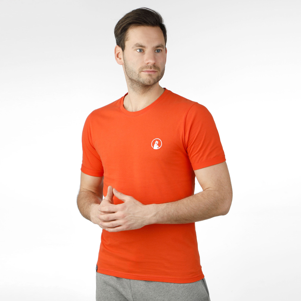 Мужское теннисное поло Quiet Please Ready To Serve T-Shirt Men - Orange, White