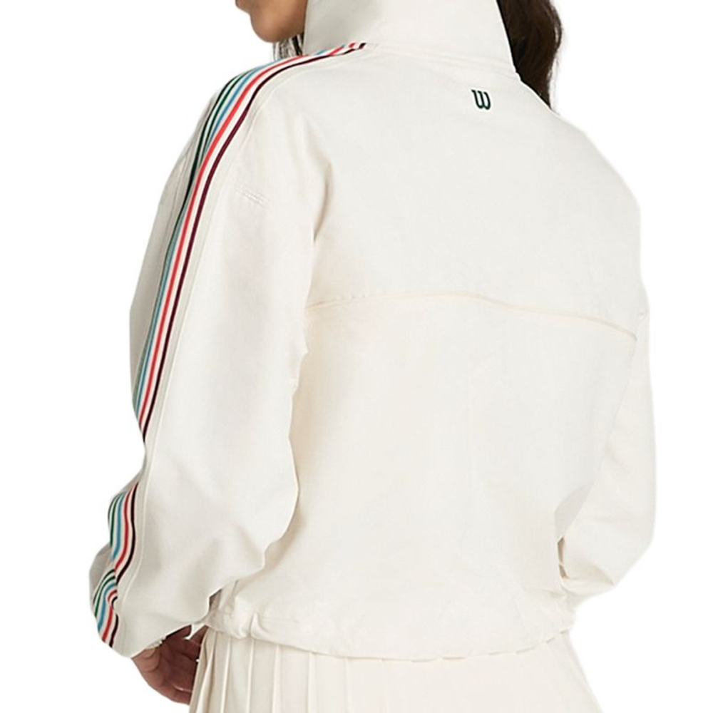 Женская теннисная куртка Wilson Davenport Popover Woven - sandrift