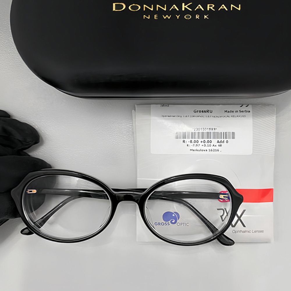 Заказ на рецепт -8.00 в брендовую оправу Donna Karan