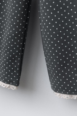 ZARA БРЮКИ-КЮЛОТЫ ИЗ МЯГКОЙ ТКАНИ С ПРИНТОМ И КРУЖЕВОМ, СЕРЫЙ