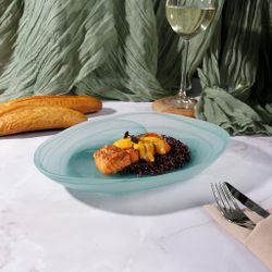 Салатник 800 мл 28*21 см h4,4 см овальный   матовое стекло P.L. Proff Cuisine [6]