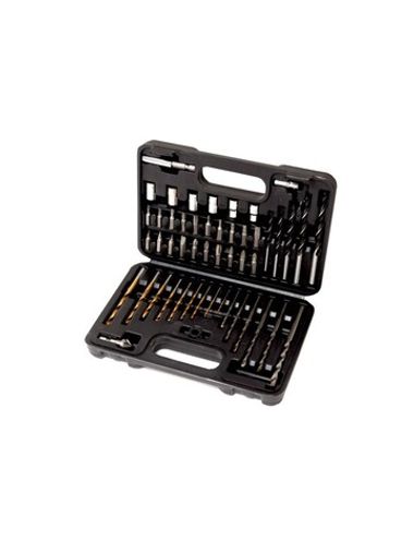 Набор сверл разнопрофильных, головок и бит с битодержателями HSS 4241 50пр., в кейсе PATRON P-924U50