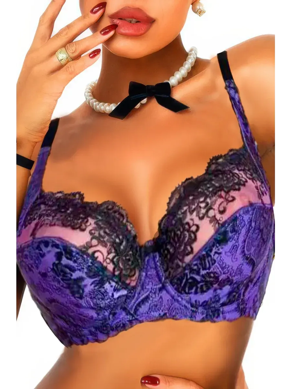 Бюстгальтер гладкий с косточками большие размеры