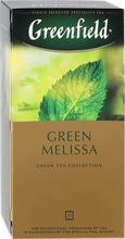 Чай зеленый Greenfield Green Melissa в пакетиках, 25 шт