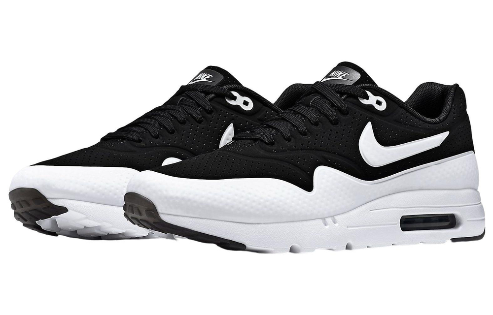 Nike Air Max 1 Ultra Moire CH low-top running shoes men's black and white