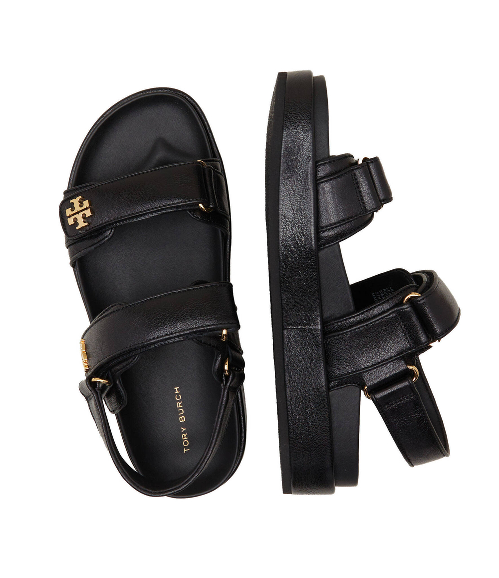 Кожаные босоножки kira sport TORY BURCH - черный(144328)